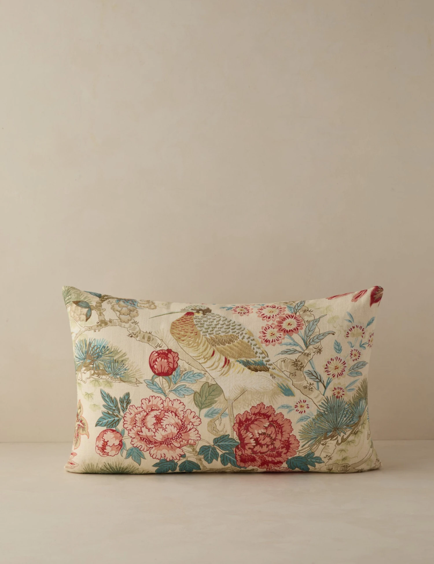 Shenyang Print Linen Pillow By Scalamandre 4 Shenyang Print Linen Pillow By Scalamandre - Image 2