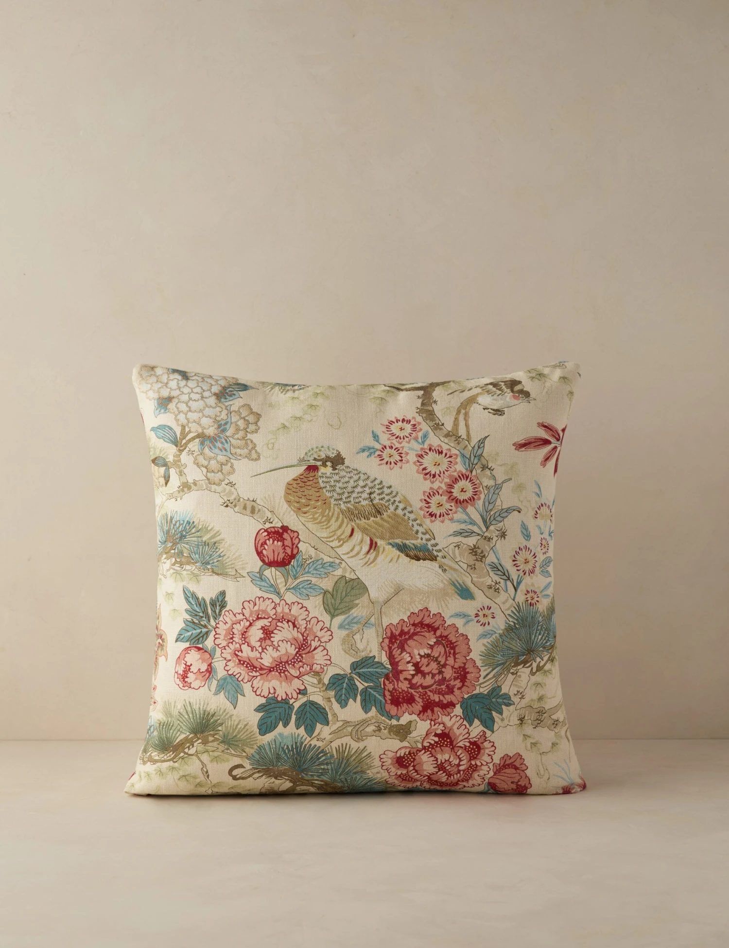 Shenyang Print Linen Pillow By Scalamandre 3 Shenyang Print Linen Pillow By Scalamandre
