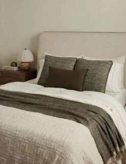 Teku Linen Silk Box Pillow By DISC Interiors -Home Decor Sale Lulu and Georgia TekuBoxPillowbyDISCInteriors A0658642B LabaThrowbyDISCInteriors Black A0658648 1580 Lifestyle