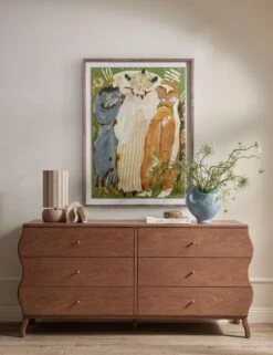 The Beacon Wall Art By Caroline Pinney -Home Decor Sale Lulu and Georgia TheBeaconbyCarolinePinney DeeTableLamp GracelynVase CoveTraybySin 3117 Lifestyle