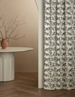 Tiger Jacquard Curtain Panel By Sarah Sherman Samuel -Home Decor Sale Lulu and Georgia TigerCurtainPanelbySarahShermanSamuel Ivory L0476395 112 Product