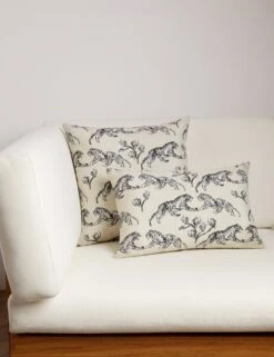 Tiger Indoor / Outdoor Pillow By Sarah Sherman Samuel -Home Decor Sale Lulu and Georgia TigerOutdoorPillowSiblingShot Ivory 0342 Product