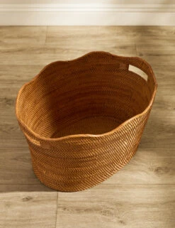 Tyna Rattan Laundry Basket -Home Decor Sale Lulu and Georgia TynaOvalLaundryBasket A0660712 820 Product