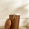 Tyna Rattan Lidded Hamper -Home Decor Sale Lulu and Georgia TynaRoundLiddedHamper Lined A0660713 810 Product