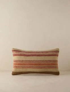 Vintage Lumbar Pillow No. 186, 12" X 20"