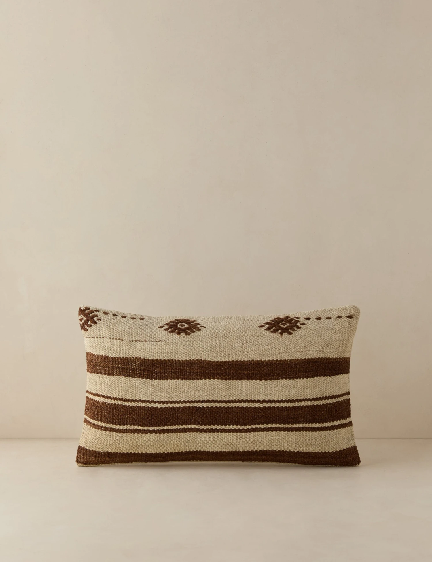 Vintage Lumbar Pillow No. 130, 12" X 20"