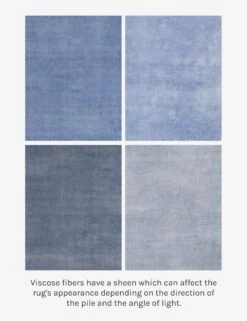 Vinyet Hand-Loomed Rug By Sarah Sherman Samuel -Home Decor Sale Lulu and Georgia VinyetHand LoomedViscoseRug Blue swatchcard Product