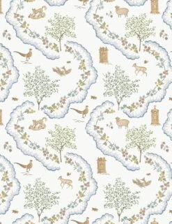 Wildflower Meadow Wallpaper By Sanderson -Home Decor Sale Lulu and Georgia WildflowerMeadow GoingGreen Sanderson 2 Product