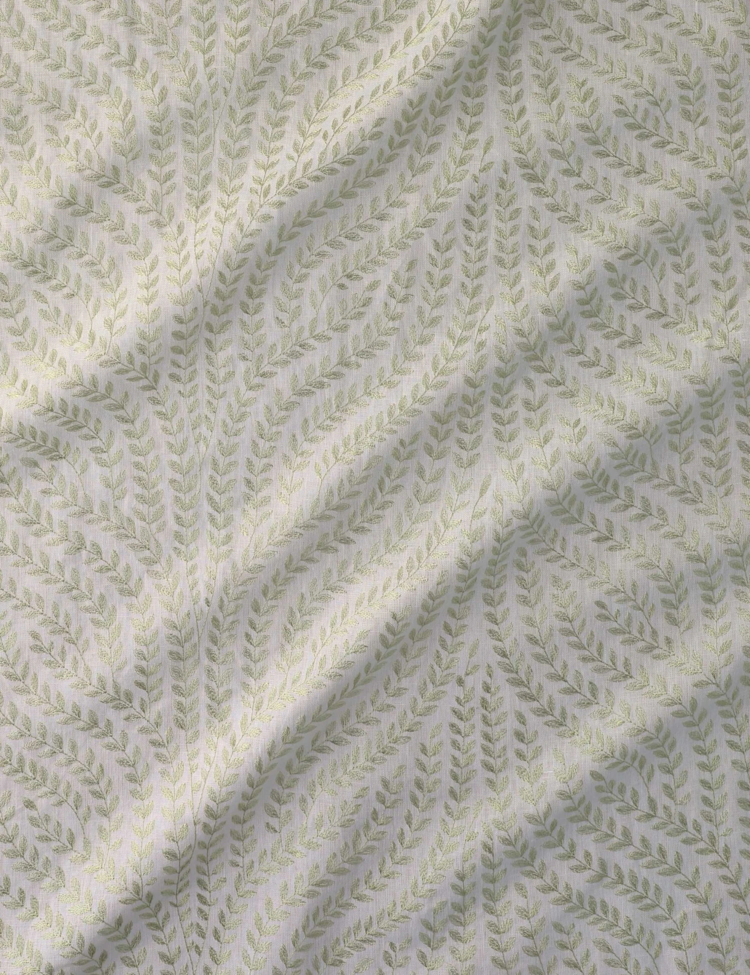 Willow Vine Embroidery Linen Fabric By Scalamandré - Image 11