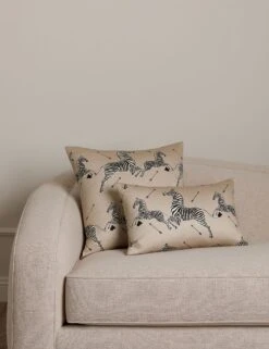 Zebras Petite Pillow By Scalamandre -Home Decor Sale Lulu and Georgia ZebrasPetitePillowSiblingShot Sand 942 Product