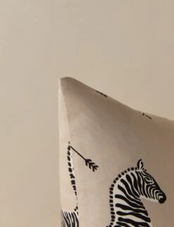 Zebras Petite Pillow By Scalamandre -Home Decor Sale Lulu and Georgia ZebrasPetitePillow Sand Square A0661229 875 Product