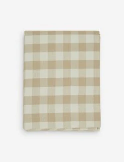 Gingham Shower Curtain By Hawkins New York -Home Decor Sale Lulu and Georgia essential gingham ivory flax shower curtain folded HNY.600.50.060.045 clean Product