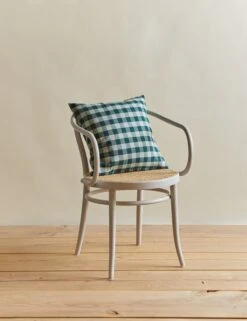 Essential Gingham Pillow By Hawkins New York -Home Decor Sale Lulu and Georgia essential gingham sky peacock pillow styled HNY.300.20.040.510 detail Product