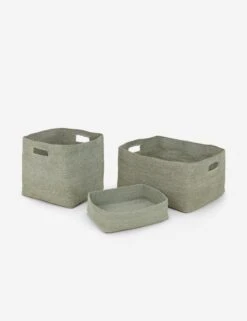 EssentialBasket By Hawkins New York -Home Decor Sale Lulu and Georgia essential woven storage baskets sky HNY.100.50.02X.510 clean Product