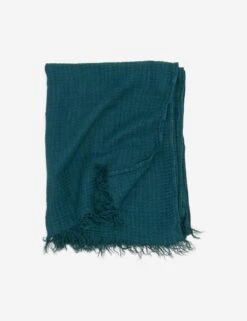 Simple Linen Throw By Hawkins New York -Home Decor Sale Lulu and Georgia simple linen throw peacock HNY.300.30.003.490 clean Product