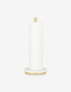 Simple Marble Paper Towel Holder By Hawkins New York