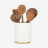 Simple Marble Utility Canister By Hawkins New York -Home Decor Sale Lulu and Georgia simple marble utility canister HNY.500.70.043.000.BRS styled Product
