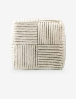 Holborn Square Pouf -Home Decor Sale Lulu and Georgia tupf001 detail top Product