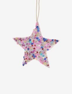 Magpie Sequin Star Ornament By Cody Foster And Co