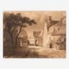 Study Of Old Buildings Print By Samuel Palmer -Home Decor Sale MUSBUI2418