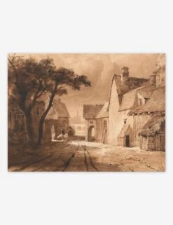 Study Of Old Buildings Print By Samuel Palmer