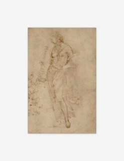 Female Figure With A Tibia Print By Raphael -Home Decor Sale MUSFEM1828