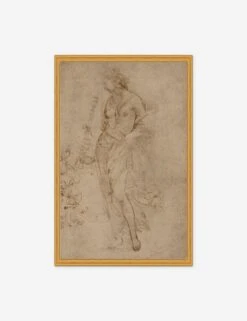 Female Figure With A Tibia Print By Raphael -Home Decor Sale MUSFEM1828GS
