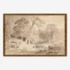 Rural Landscape In The Mark Brandenburg Print By Carl Blechen -Home Decor Sale MUSMAR2416BGO