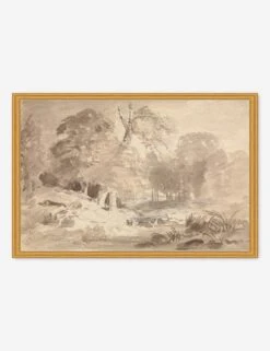 Rural Landscape In The Mark Brandenburg Print By Carl Blechen -Home Decor Sale MUSMAR2416GS