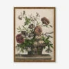 Marigolds, Single Anemone, Jasmine Print By Jean-Baptiste Monnoyer -Home Decor Sale MarigoldBronzeGoldOrnate
