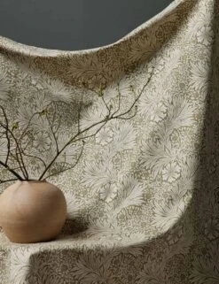 Marigold Linen Blend Fabric By Morris & Co. -Home Decor Sale MarigoldFabricbyMorris Co. Olive Linen L0469185 1079