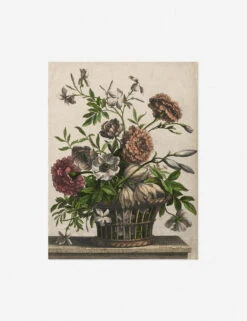 Marigolds, Single Anemone, Jasmine Print By Jean-Baptiste Monnoyer -Home Decor Sale MarigoldUnframed