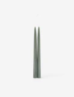 Taper Candles, 12" (Set Of 8 Pairs) -Home Decor Sale MossTaperSilo12 1