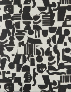 Organic Shapes Linen Fabric By Sarah Sherman Samuel -Home Decor Sale OrganicShapesLinenFabric BlackandIvorybySarahShermanSamuel L04698561313 Product