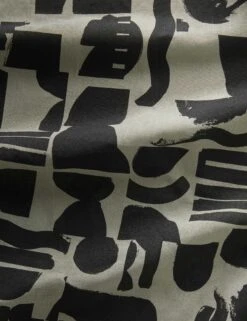 Organic Shapes Linen Fabric By Sarah Sherman Samuel -Home Decor Sale OrganicShapesLinenFabric KhakiandBlackbySarahShermanSamuel L04698581297 Product