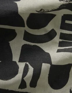 Organic Shapes Linen Fabric By Sarah Sherman Samuel -Home Decor Sale OrganicShapesLinenFabric KhakiandBlackbySarahShermanSamuel L04698581298 Product