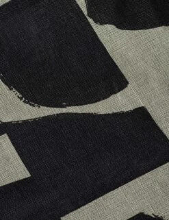 Organic Shapes Linen Fabric By Sarah Sherman Samuel -Home Decor Sale OrganicShapesLinenFabric KhakiandBlackbySarahShermanSamuel L04698581919 Product