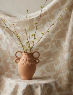 Organic Shapes Linen Fabric By Sarah Sherman Samuel -Home Decor Sale OrganicShapesLinenFabric TaupeandIvorybySarahShermanSamuel L04698571909 StudioLifestyle