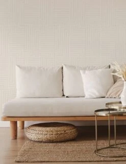 Sassaman Peel + Stick Wallpaper 7 Sassaman Peel + Stick Wallpaper -Home Decor Sale PG14135 neutral patchwork geo peel stick wallpaper living room 02 L G