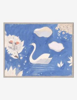 Swan In Lake Print By Paule Marrot -Home Decor Sale PM 23 0245 AC Product