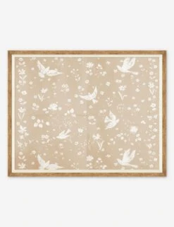 Birds And Flowers Print By Paule Marrot -Home Decor Sale PM LULU 23 0070D Product