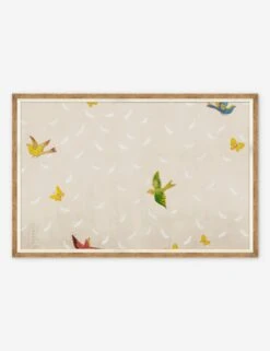 Feathers Print By Paule Marrot -Home Decor Sale PM LULU 23 0080C Product