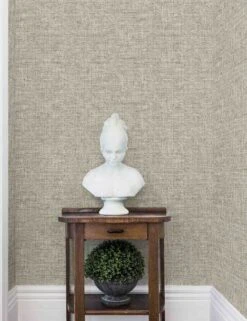 Papyrus Faux Grasscloth Peel + Stick Wallpaper -Home Decor Sale PSW1039RL YWDD99PapyrusWeave 1