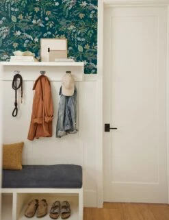 Juniper Forest Premium Peel + Stick Wallpaper By Rifle Paper Co. -Home Decor Sale PSW1197RL MudRoomVignette2 5733