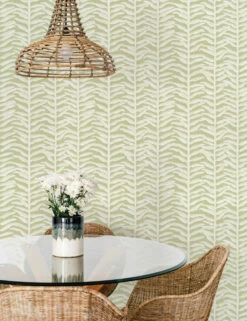Melinoe Peel + Stick Wallpaper -Home Decor Sale PV15062 PaintedVine Matcha Diningroom L G