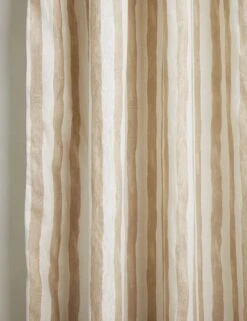 Painterly Stripe Linen Curtain Panel By Sarah Sherman Samuel -Home Decor Sale PaintedStripeCurtainPanel NaturalandIvory 50 x84 withCottonLining L0468128 3 Product