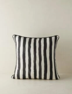 Painterly Stripe Linen Pillow By Sarah Sherman Samuel