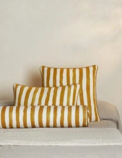 Painterly Stripe Linen Fabric By Sarah Sherman Samuel -Home Decor Sale PainterlyStripeLinenPillow GoldenrodandIvorybySarahShermanSamuel A0656006B GROUP 2197 StudioLifestyle 5f3b8a06 4daf 4265 bf94 f54cdfdf2418