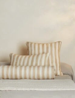 Painterly Stripe Linen Fabric By Sarah Sherman Samuel -Home Decor Sale PainterlyStripeLinenPillow NaturalandIvorybySarahShermanSamuel A0656007B GROUP 2206 StudioLifestyle 2dc24085 314c 4222 921b 5dbe6f51e0ea