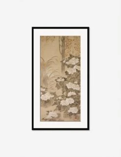 Peonies Print By Tatebayashi Kagei -Home Decor Sale PeoniesBlackFramematted